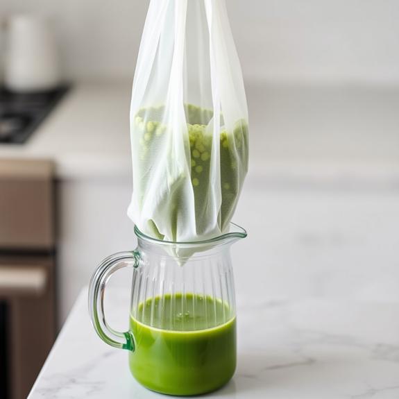 plant based milk strainer