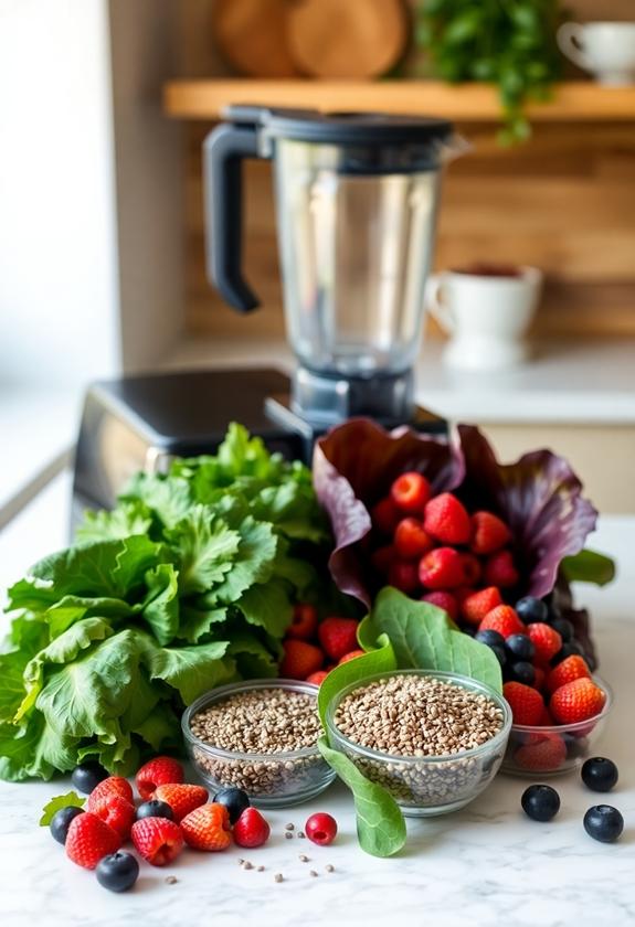 prepare and organize ingredients