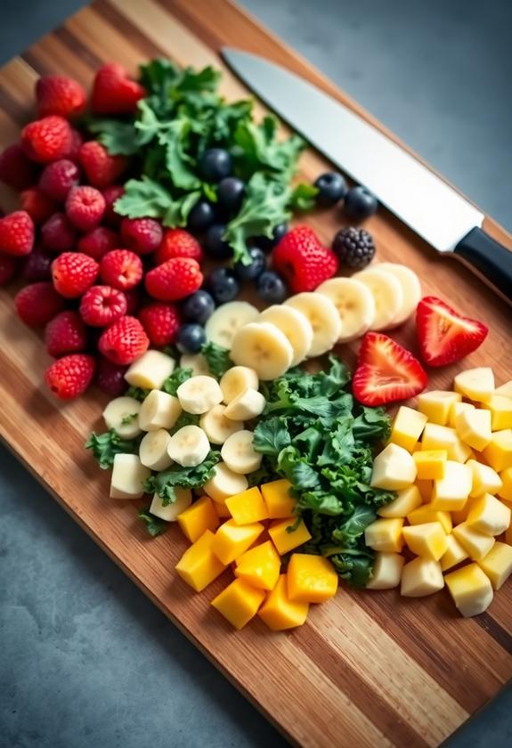 preparing fruits and vegetables