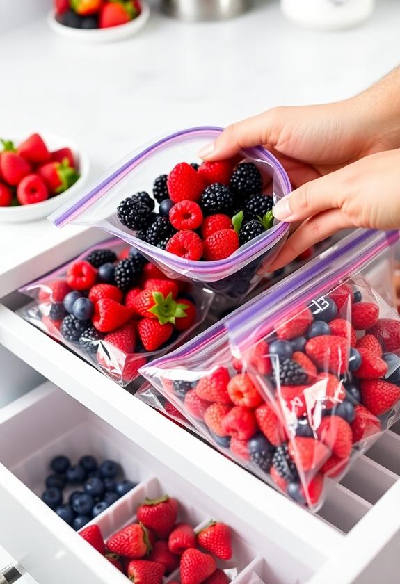 preserving fresh berry harvest