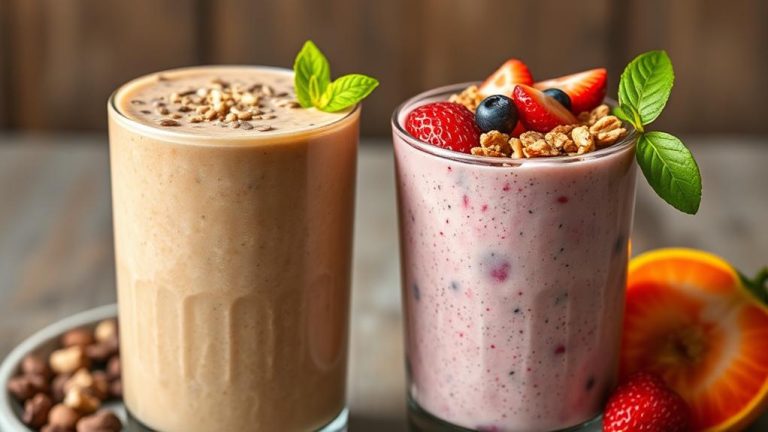 protein vs carb smoothies comparison