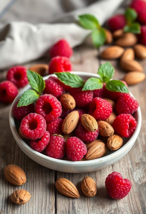 raspberry almond flavor combination