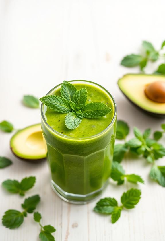 refreshing avocado mint blend