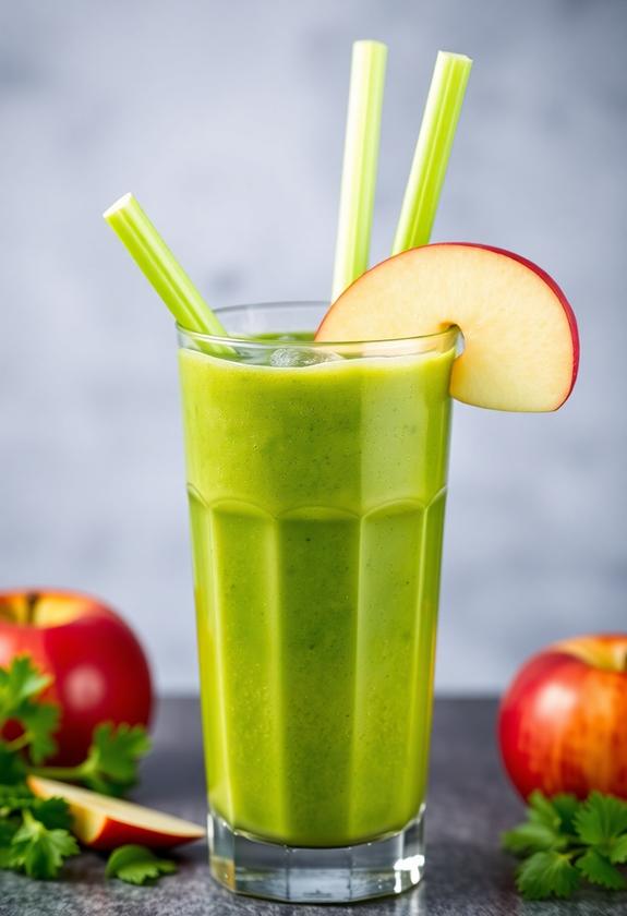 refreshing celery apple drink