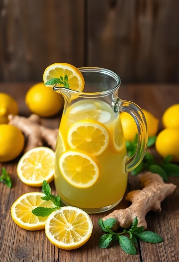 refreshing citrus infusion drink
