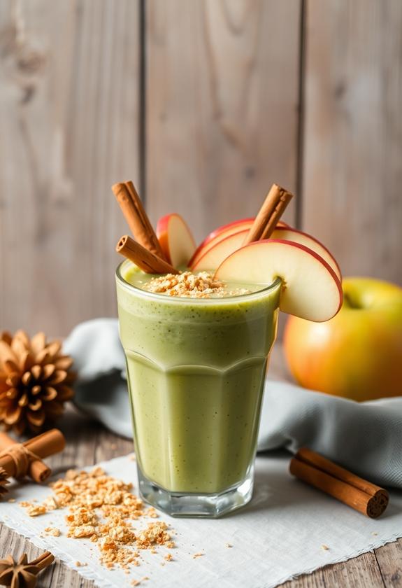 refreshing green apple smoothie