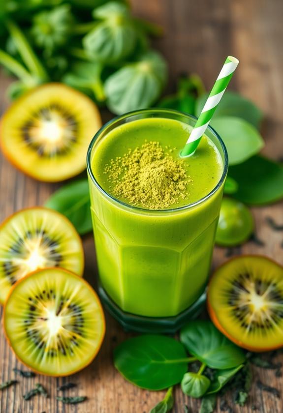 refreshing green tea smoothies
