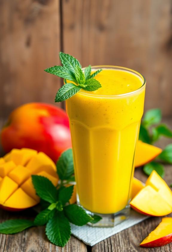 refreshing mango mint delight