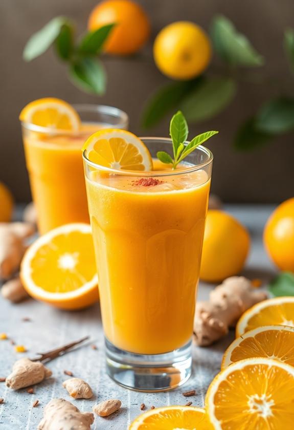 refreshing spicy ginger beverage