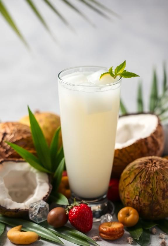 refreshing tropical beverage option