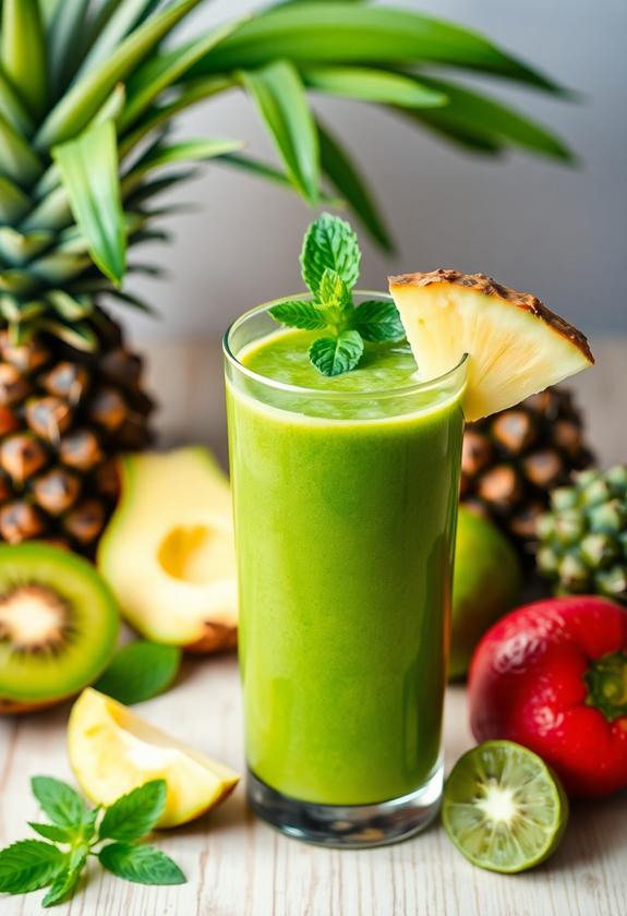 refreshing tropical cleanse smoothie