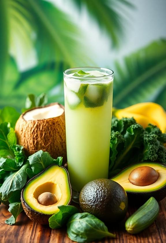 refreshing tropical hydration drink