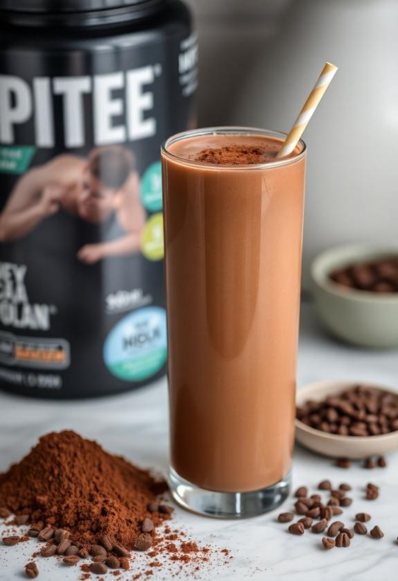 rich chocolate protein blend
