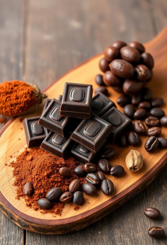 rich cocoa dark chocolate