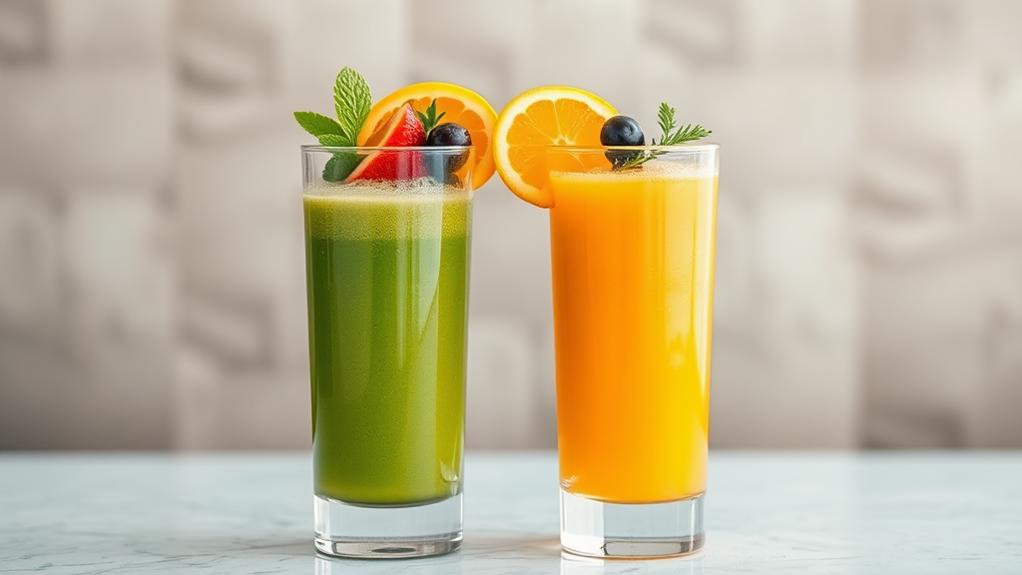 smoothies versus juices comparison