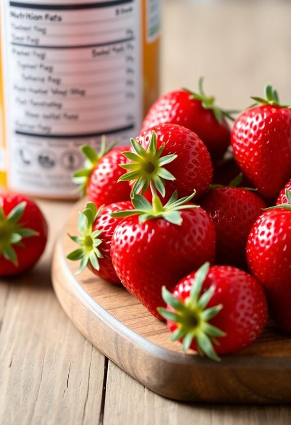 strawberries nutritional information summary