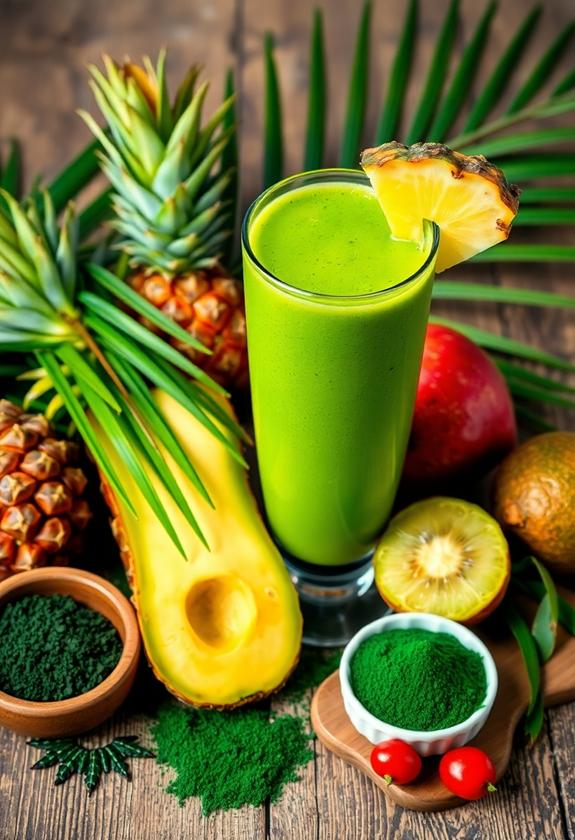 tropical green paradise blend