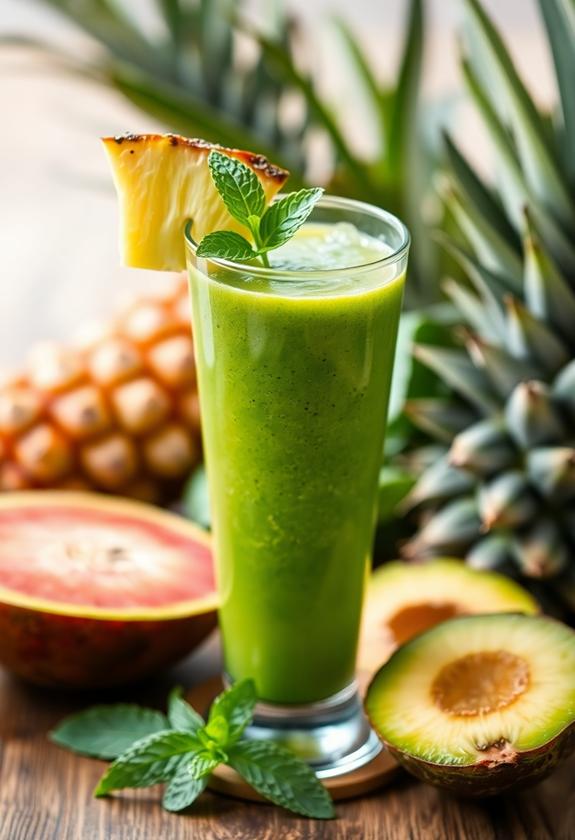 tropical paradise smoothie delight