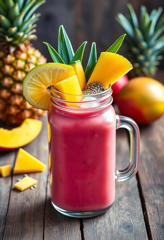 tropical protein smoothie delight