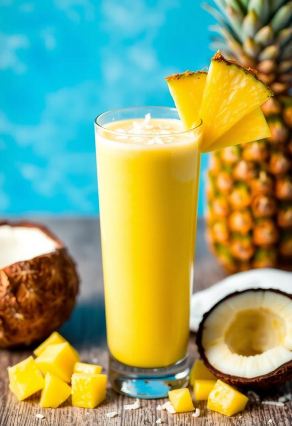 tropical zinc infused beverage