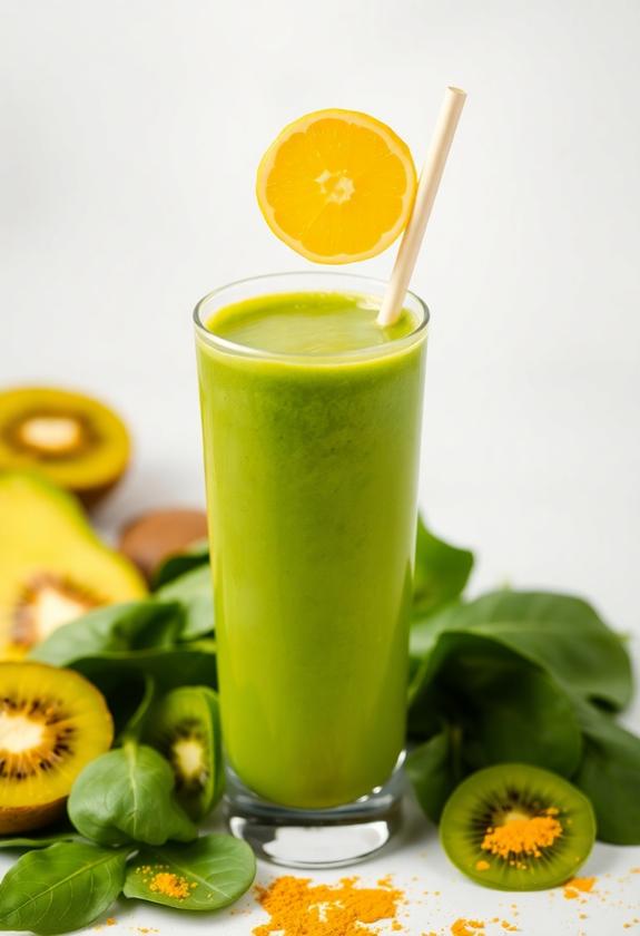turmeric infused green drink