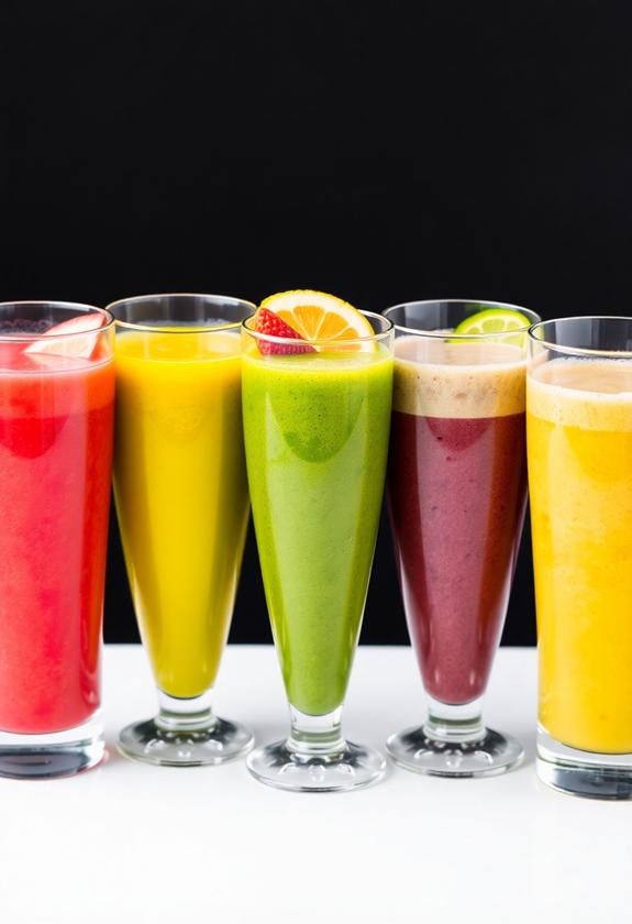 vibrant colorful healthy blend