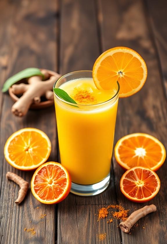 zesty ginger citrus beverage